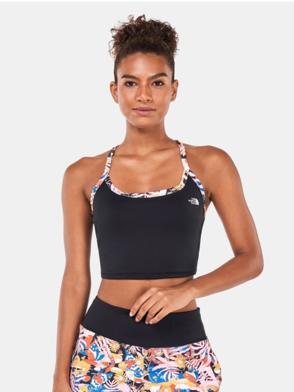 The North Face Cropped Tank with Floral Trim
